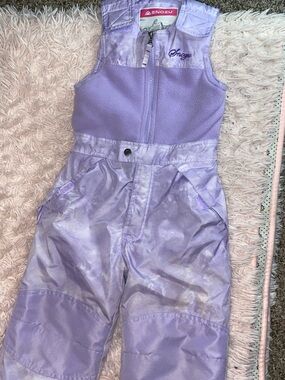 Snozu Light Purple Lilac Kids Snow Overalls
